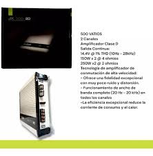 AMPLI JX CLASE D DE 2 CANALES 150 WATS POR 2 CANALES - VARIOS