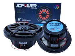 BOCINA MARINA JCPOWER DE 8 PULGADAS CON LED MULTICOLOR 275 RMS - JCPOWER