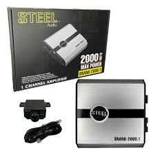 AMPLI STEEL 1 CANAL 800 WATS RMS A 1 OHM - Steel Pro