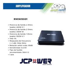 AMPLI JC POWER MINI CLASE D 500 WATS RMS A 1 OHMS - JCPOWER