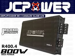 AMPLI JCPOWER 4 CANALES CLASE AB 75 WATS RMS POR CANAL - JCPOWER