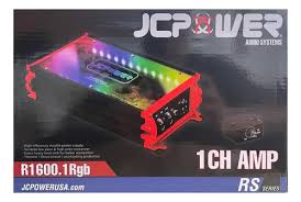 AMPLI JCPOWER CON RGB MONOBLOCK DE 800 WATS RMS A 1 OHM - JCPOWER