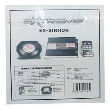 SIRENA CON ALTAVOZ Y CONTROL REMOTO - EXTREME