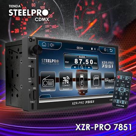 MULTIMEDIA 2 DIN USB AUX BT CARPLAY Y CAMARA DE REVERSA INCLUIDA